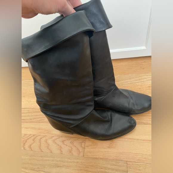 Vintage Mister Shoes leather slouchy pirate 80’s prince boots womens 9 HALLOWEEN - Picture 8 of 15